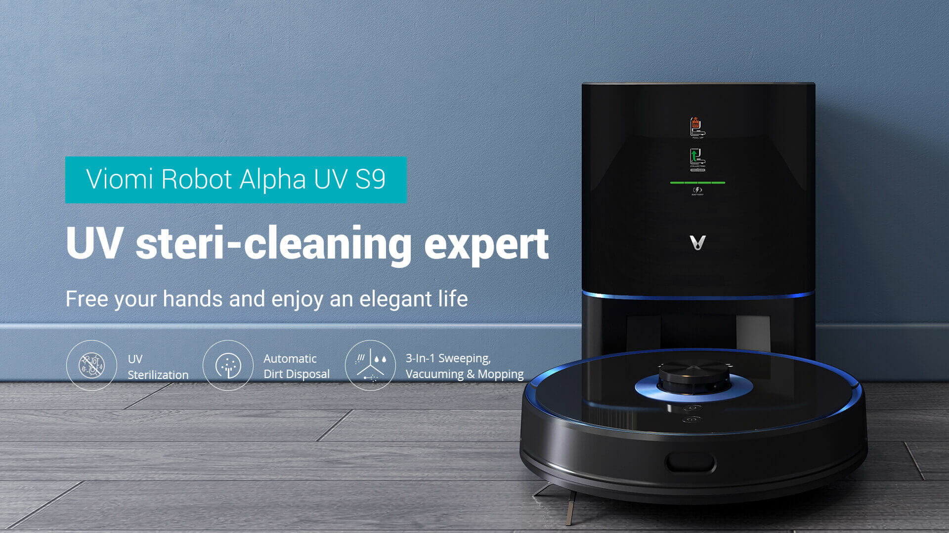 Viomi Technology Launches Alpha UV (S9) Robot Vacuum Cleaner Featuring UV Sterilization